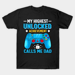 Mens  Video Game  Gaming Gamer Dad Father's Day T-Shirt